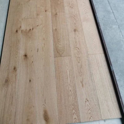 엔지니어링 목재 바닥 흰색 빗질 파크  Oak Solid Hardwood 바닥 오크 바닥