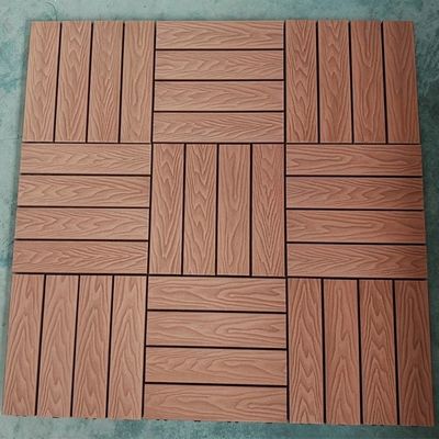 DIY 클릭 잠금 외관 바닥 목재-플라스틱 복합 바닥 타일 정원 바닥