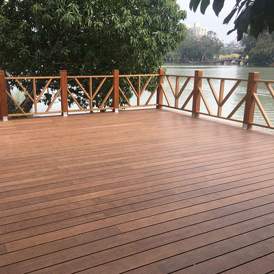 커스터마이즈 된 색상 수직 압축 탄화 된 스트랜드 직물 야외용 Bambu Decking