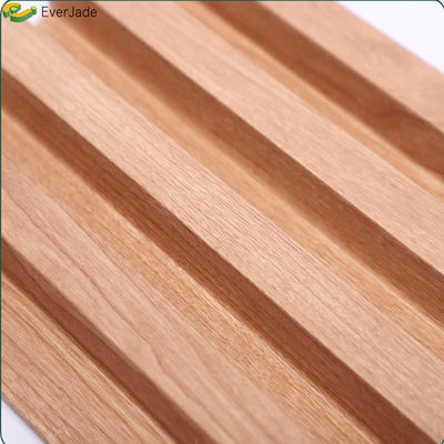호텔 ct-p016 Wpc 벽 패널을 위한 Bambu Fiber Interior laminated Wood Grain Cladding