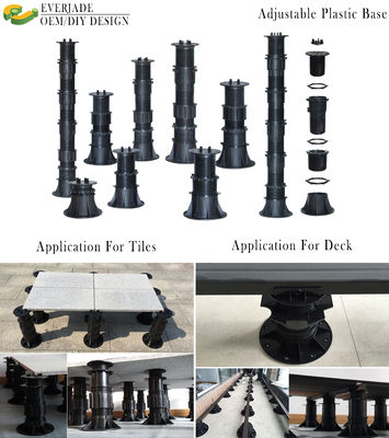 최대 지름 200mm 바닥 액세서리 목재 데킹용 Everjade 플라스틱 기판