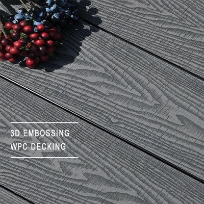 방수 외관 목재 플라스틱 복합지붕 가루화 및 부드러운 3D 엠보스