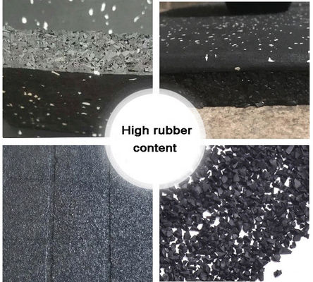 체육관 바닥 매트를 85% SBR Granules 15%EPDM Granules와 다양한 두께로 사용자 정의하십시오.