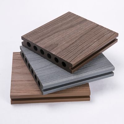 환경 친화적 인 엠보스 된 목재 표면 복합 데킹 정원과 patio