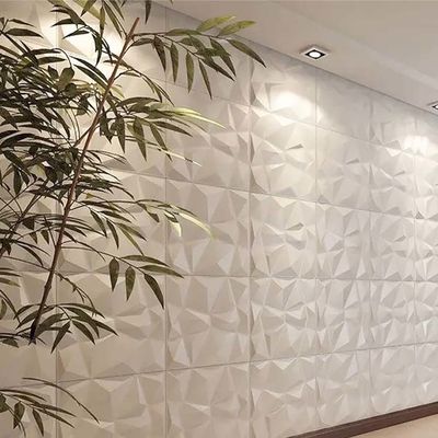고급 거실 TV 배경 500mm*50mm 현대적인 디자인과 함께 PVC 3D 벽 패널