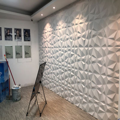 고급 거실 TV 배경 500mm*50mm 현대적인 디자인과 함께 PVC 3D 벽 패널
